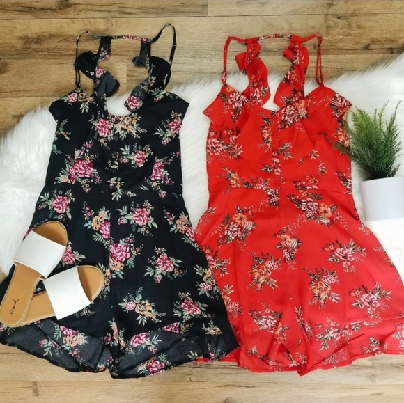 3x$20 | 4x$25 - FLORAL ROMPER / JUMPER / JUMPSUIT | LOVE TREE - Picture 3 of 3
